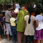 Children and adults participate in the workshop 3